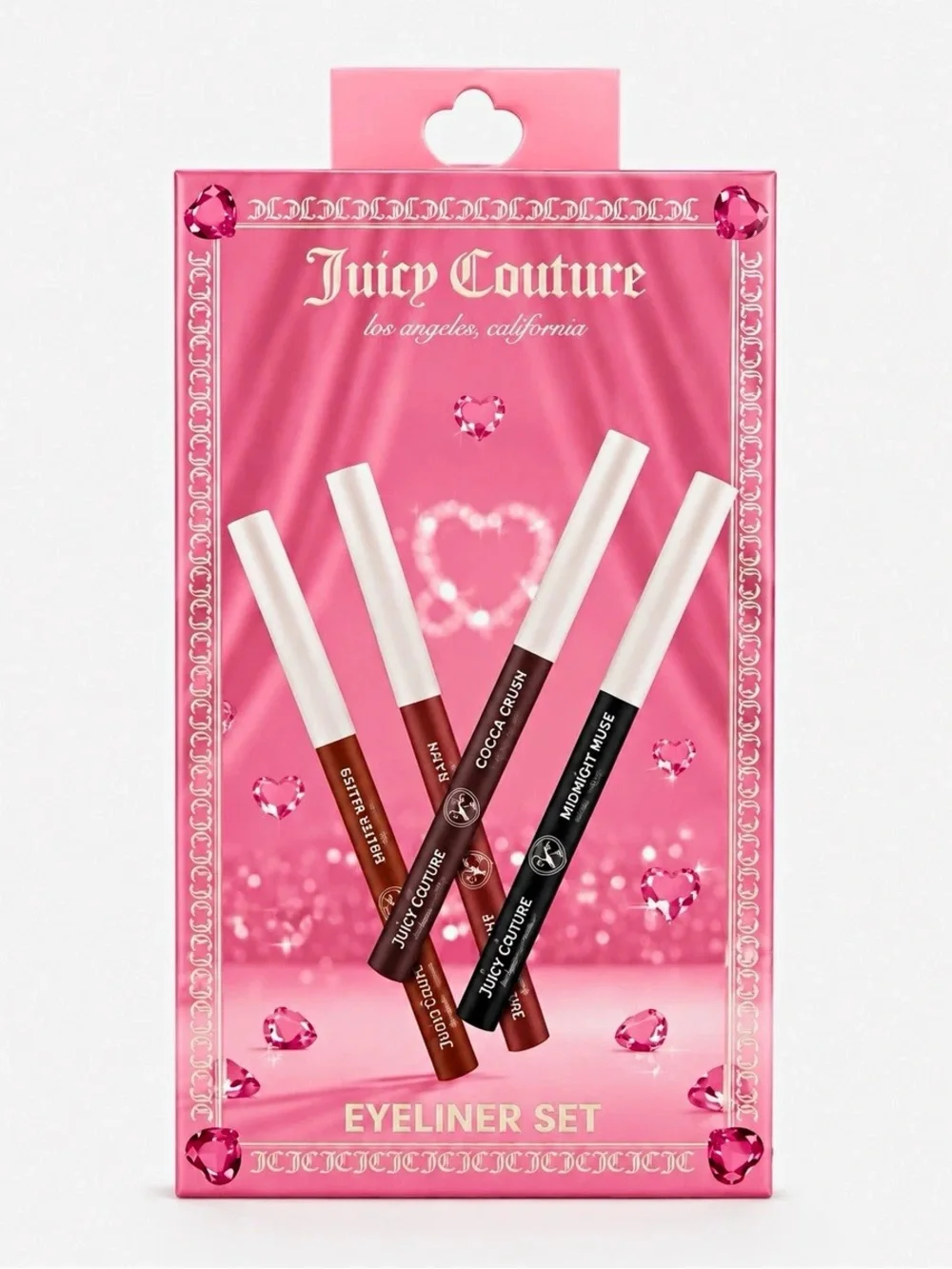 Juicy Couture Pink Eyeliner Set – Brown & Black Shades